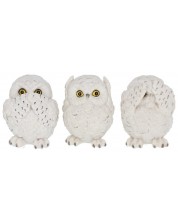 Set de statuete Nemesis Now Adult: Gothic - Three Wise Owls, 8 cm -1