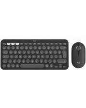 Set tastatură Logitech K380s, pentru Mac + mouse Logitech M350s, gri -1