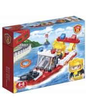 Constructor BanBao - Barca de salvare a pompierilor, 62 de piese -1