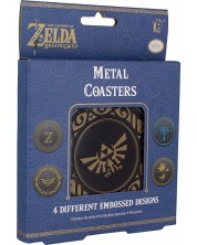 Set suporturi de pahare Paladone Games: The Legend Of Zelda - Emblems, 4 buc. -1