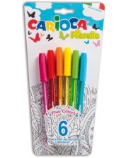 Set pixuri colorate Carioca - Fiorella, 6 culori -1