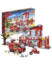 Constructor BanBao - Stație de pompieri, 828 bucăți