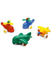 Set jucarii Viking Toys - Avioane, 60 buc., 7 cm