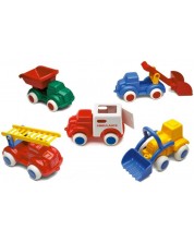 Set masinute Viking Toys - Camioane, 8 buc., 14 cm