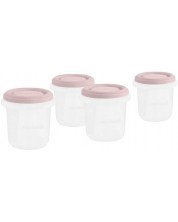 Set de recipienti Miniland - Terra Blush, 250 ml, 4 buc