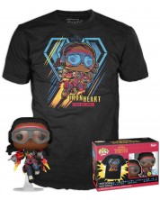 Set Funko POP! Collector's Box: Marvel - Black Panther (Iron Heart) (Glows in the Dark), mărimea S -1