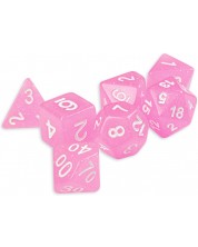 Set zaruri Dice4Friends Confetti - Creamy Pink, 7 bucati -1