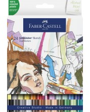 Set de markere Faber-Castell Goldfaber Sketch - 24 culori -1