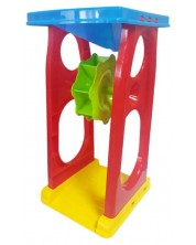 Set pentru nisip Raya Toys - roată de apă, 6 piese, albastru