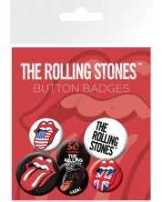 Set insigne GB eye Music: The Rolling Stones - Tongues -1