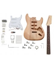 Set de asamblare Harley Benton - Stratocaster DIY Kit, bej/alb -1