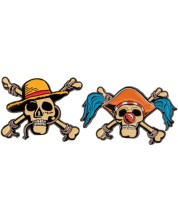 Set insigne Cine Replicas Animation: One Piece - Luffy & Buggy Skulls 