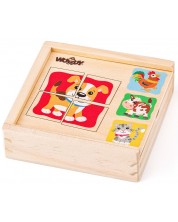 Un set de mini puzzle-uri Woody - Animale