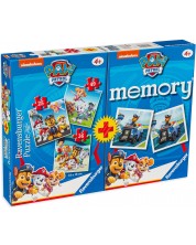 Set de 3 puzzle-uri si joc de memorie Ravensburger - Patrol Pes