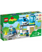 Constructor Lego Duplo Town - Secte de politie si elicopter (10959)	 -1