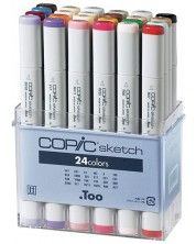 Too Copic Sketch Marker Set - Basic Tones, 24 de culori -1