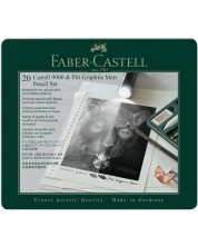 Set creioane grafit Faber-Castell Pitt & Castell 9000 - 20 buc -1