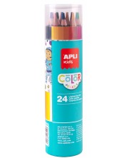 Set 24 creioane Apli - in cilintru, 4 mm -1