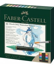 Set de markere acuarelabile Faber-Castell Albrech Dürer - 10 culori