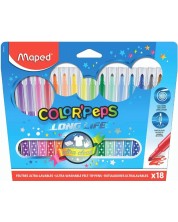 Set carioci Maped Color Peps - Long Life, 18 culori