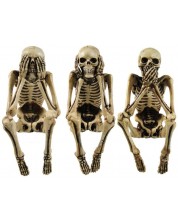 Set de statuete Nemesis Now Adult: Gothic - Three Wise Skeletons, 10 cm -1