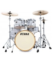 Set de tobe Tama - Superstar Classic CK52KRS-ICA, Ice Ash Wrap - imagine 1