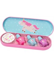 Set oje de unghii Martinelia - Unicorn, într-o cutie din metal -1