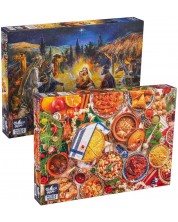 Set de Crăciun Black Sea 2 puzzle-uri x 1000 de piese