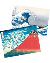 Mini set de postere GB eye Art: Katsushika Hokusai - The Great Wave & Red Fuji