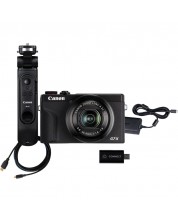 Aparat foto Canon - Powershot G7 X III, + pentru streaming, negru -1