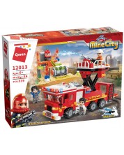 Set constructie Qman Mine City - Serviciul de Pompieri si Salvare -1