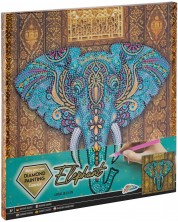 Set de pictură cu mărgele Grafix - Elefant