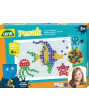 Set pentru mozaic Lena - Transparent, 260 piese, Ø10 mm
