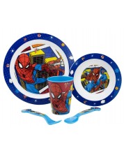 Set de hrănire Stor - Micro, Spiderman Midnight Flyer, 5 piese -1