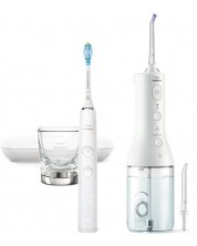 Set Philips Sonicare - Power Flosser 3000 SE, HX3886/41, 3 vârfuri, alb - imagine 1