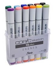 Set de markere Too Copic Sketch - 12 culori