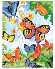 Set de desen cu creioane colorate Royal - Fluturi, 22 x 30 cm -1