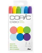 Set de markere  Too Copic Ciao - Tonuri luminoase, 6 culori -1