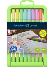 Set linere Schneider - Line-Up, 0.4 mm, 8 culori pastelate