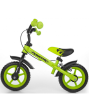 Bicicleta de echilibru Milly Mally - Dragon, verde