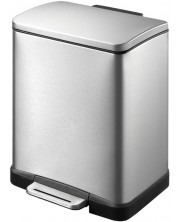 Coș de gunoi  EKO Europe - E-Cube, 12 l, crom mat