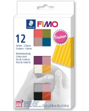 Set lut polimeric Staedtler Fimo Soft - Fashion, 12 culori -1