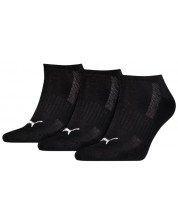Set de șosete Puma - Cushioned Sneaker, 3 perechi, negre