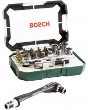 Set de biți cu clichet Bosch - 27 piese -1