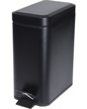 Coș de gunoi H&S - 5 L, 25 x 14 x 29 cm, negru mat -1