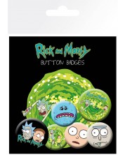 Set insigne GB eye Animation: Rick & Morty - Faces -1