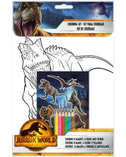 Set de colorat Licențiere pentru copii - Jurassic World -1