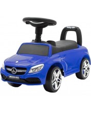 Mașină pentru călărie Baby Mix - Mercedes Benz AMG C63 Coupe, albastră -1