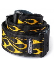 Curea de chitară Dunlop – D38-11OY, Flambe Orange Yellow - imagine 1