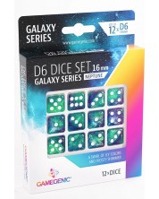 Set de zaruri Gamegenic: Galaxy Series - Neptune, 12 bucăți